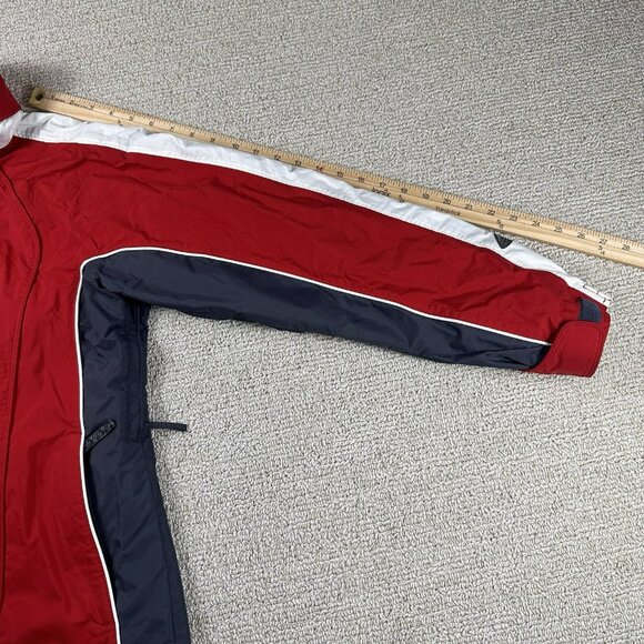 Columbia Omni Tech Vertex Waterproof Hidden Hood Jacket Red Women’s Size Medium - Picture 5 of 6